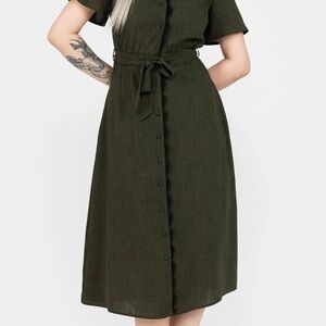 Disturbia Ava Angel Sleeve Midi Dress
